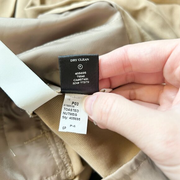 Ann Taylor The Belted Cropped Palazzo Wide Leg Pant in Toasted Nutmeg 6 Petite - Picture 11 of 11